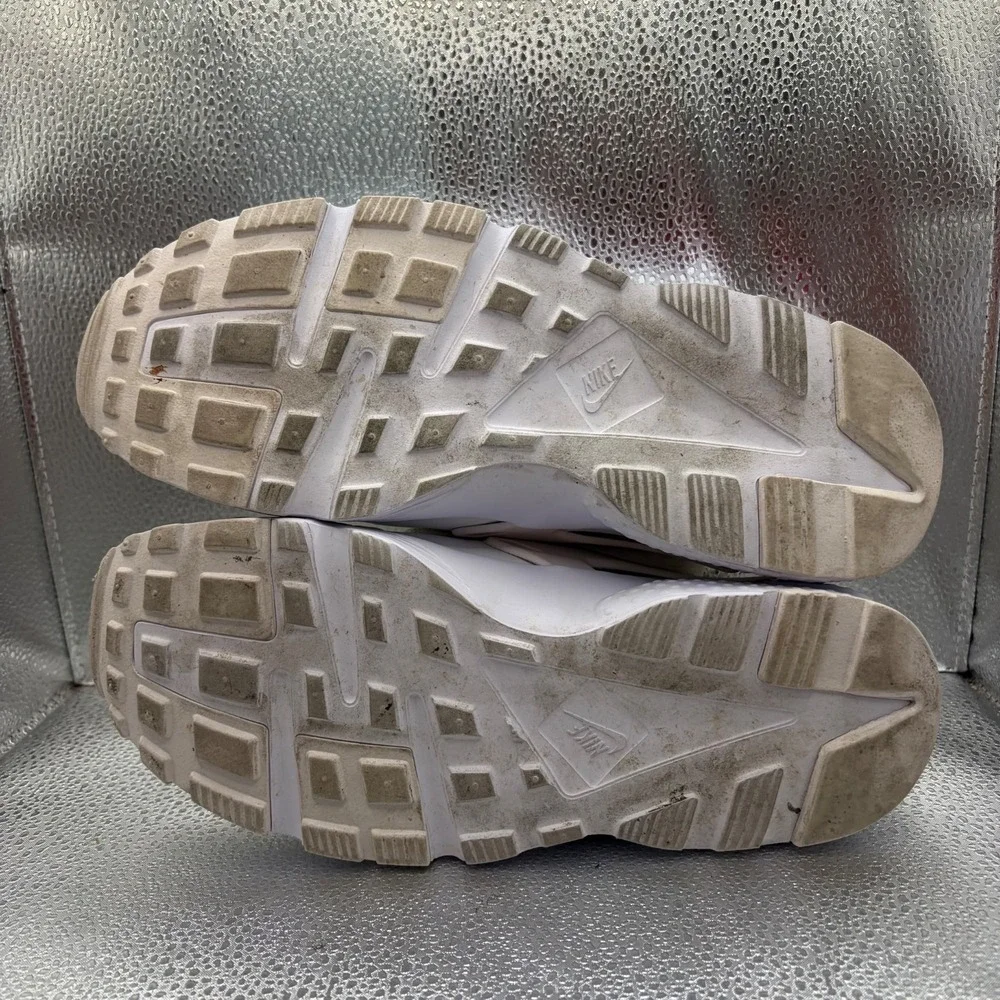 Size 7 (GS) Nike Huarache Run Low White Pure Platinum Kids Sneakers 654275-110