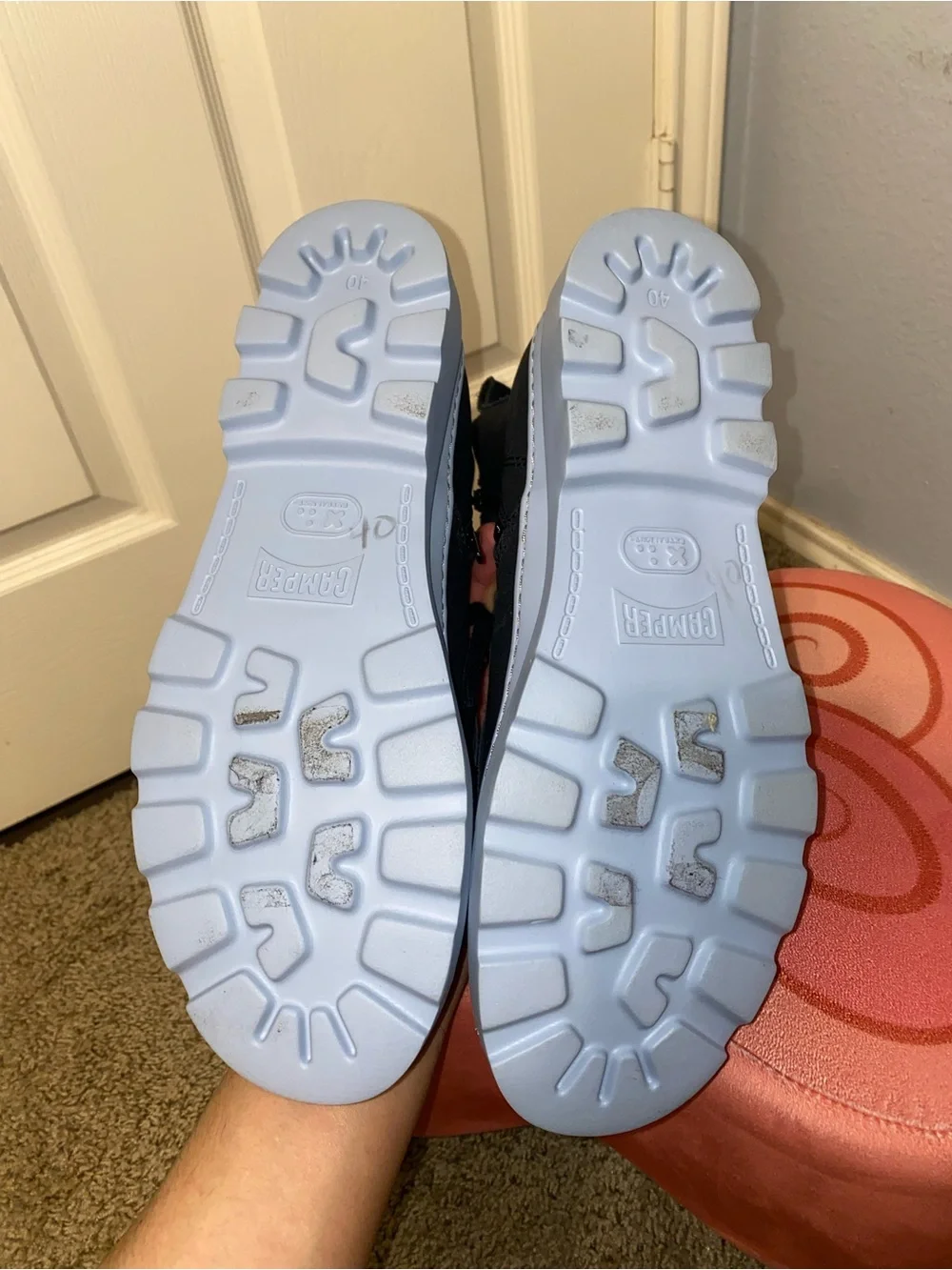 Camper black leather