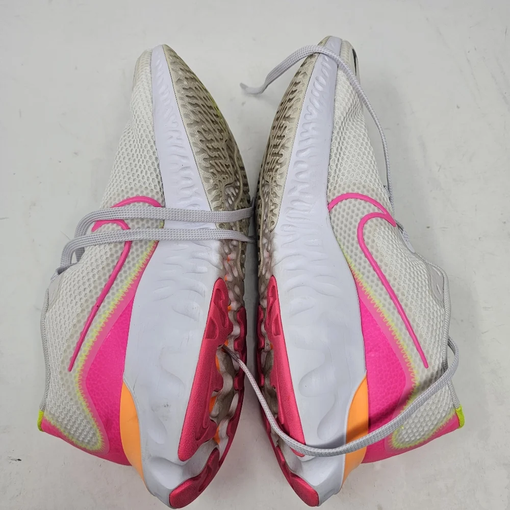 Nike Women's Renew‎ Run CK6360-005 White Multi Running Shoes Sneakers Size 11.