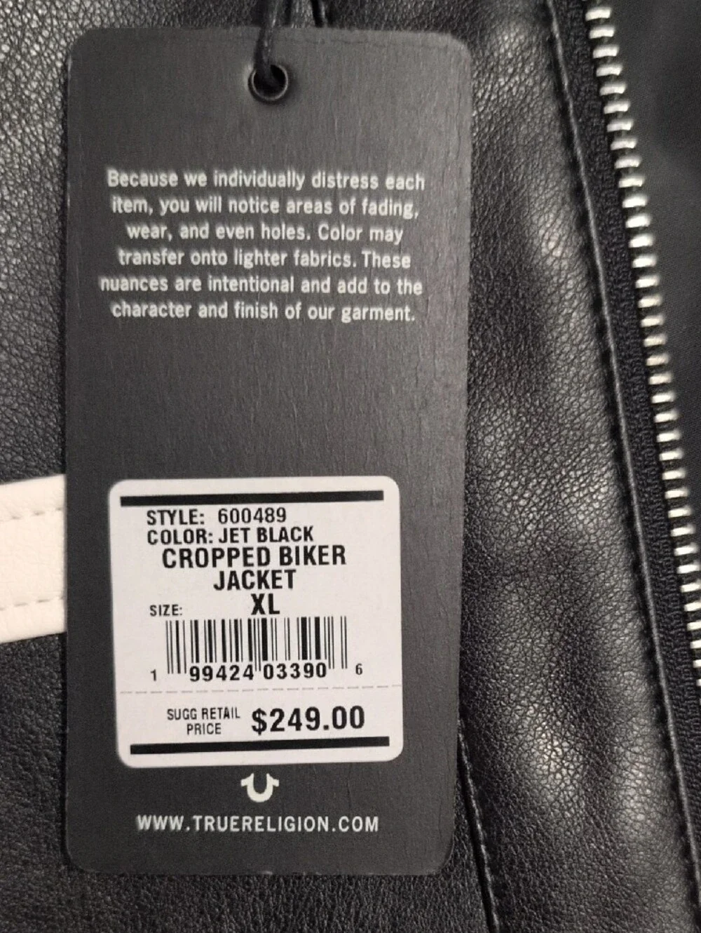 True Religion black silhouette