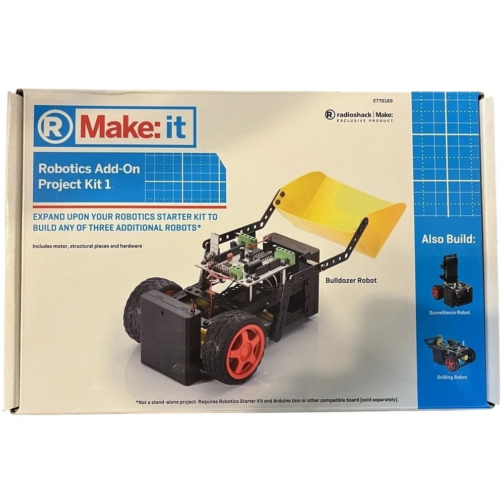 RadioShack Exclusive Make: Robotics Add-On Project Kit‎ 1 – NEW Unused