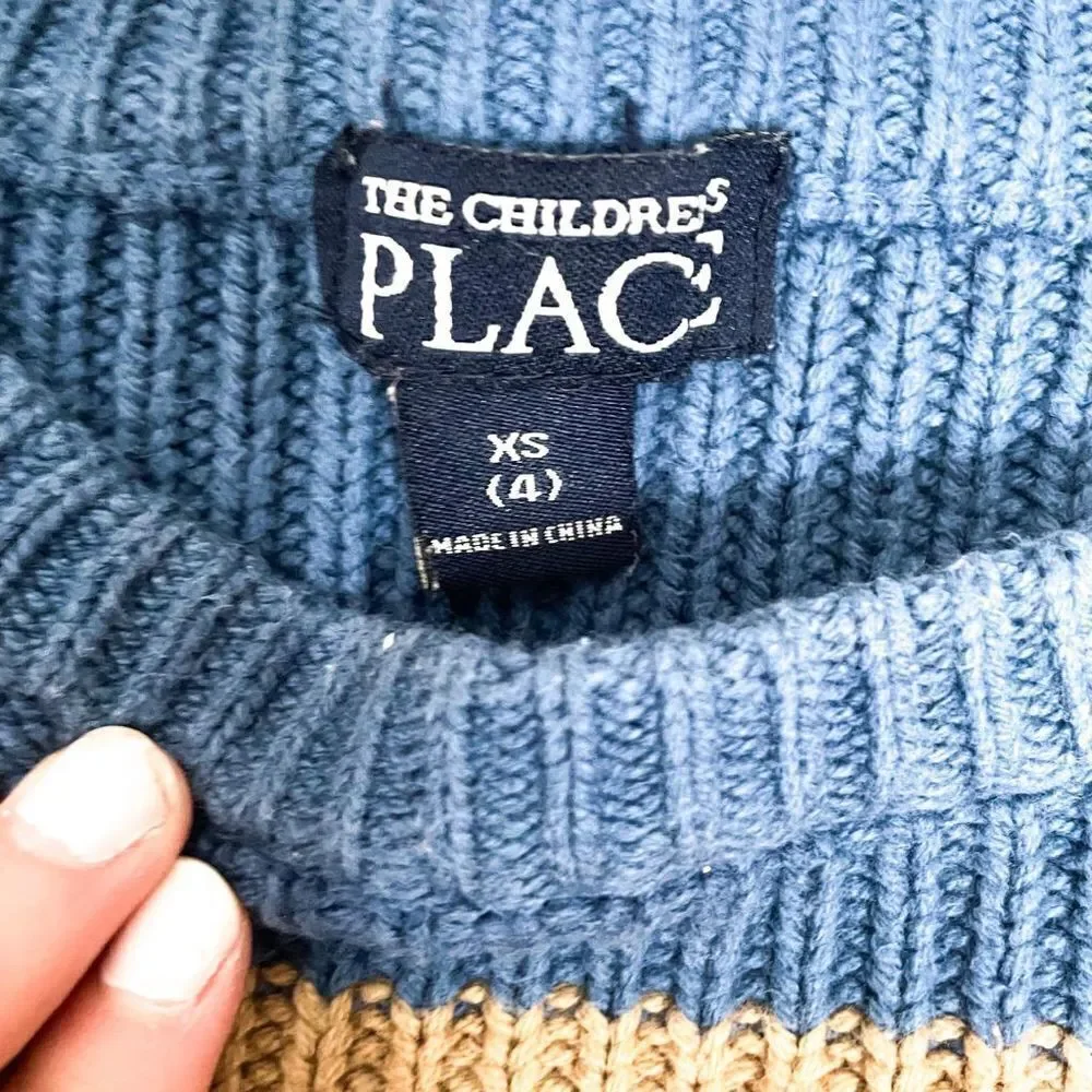 The Children’s Place Fall Striped‎ Sweater Size xs 4