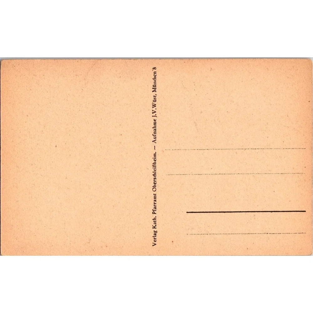 Vintage Schleissheim‎ Kriegerdenkmal WWI Memorial Postcard Germany