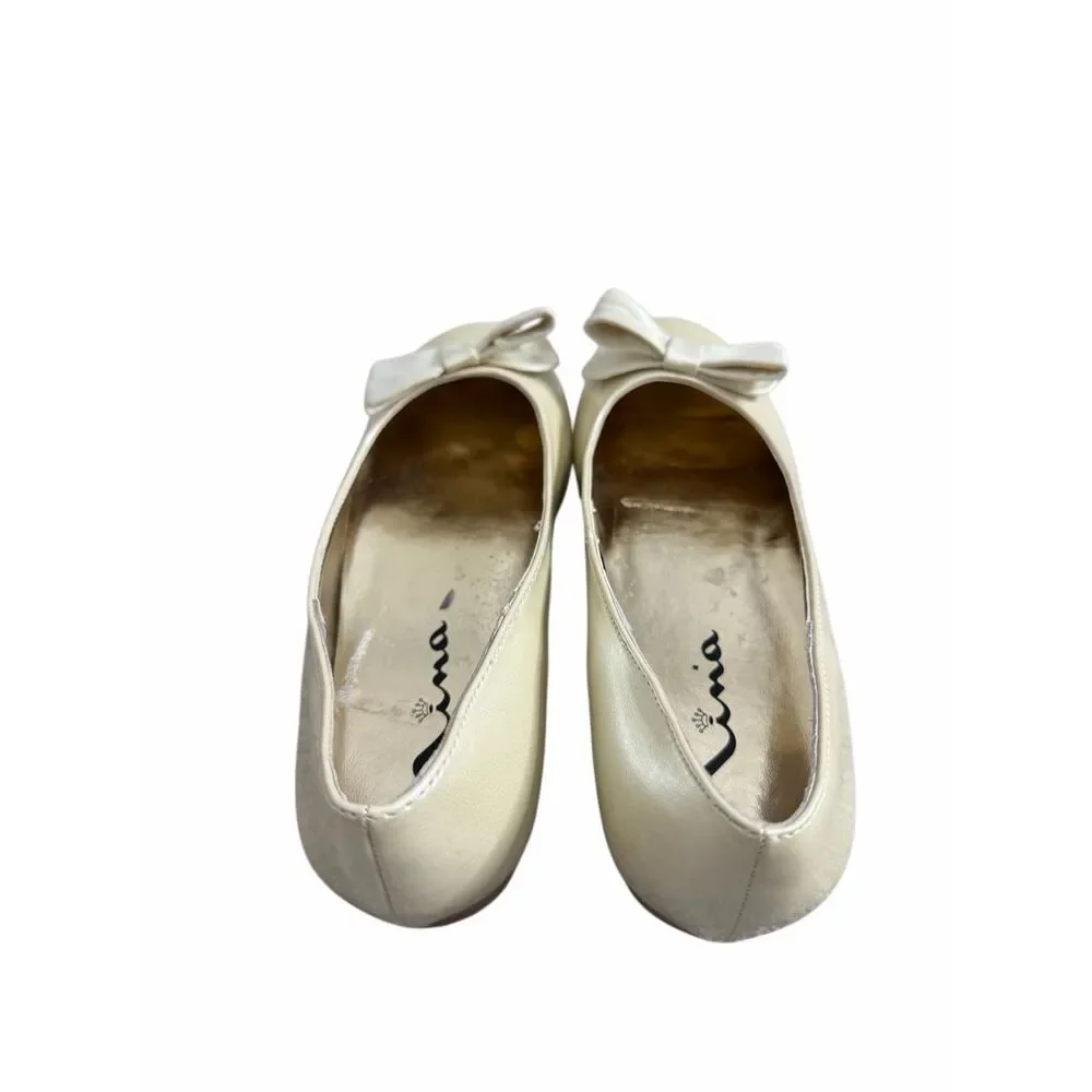 Nina Flats Big Girl Kids Size‎ 2 Slip On Casual Shoes With Bow Ballets