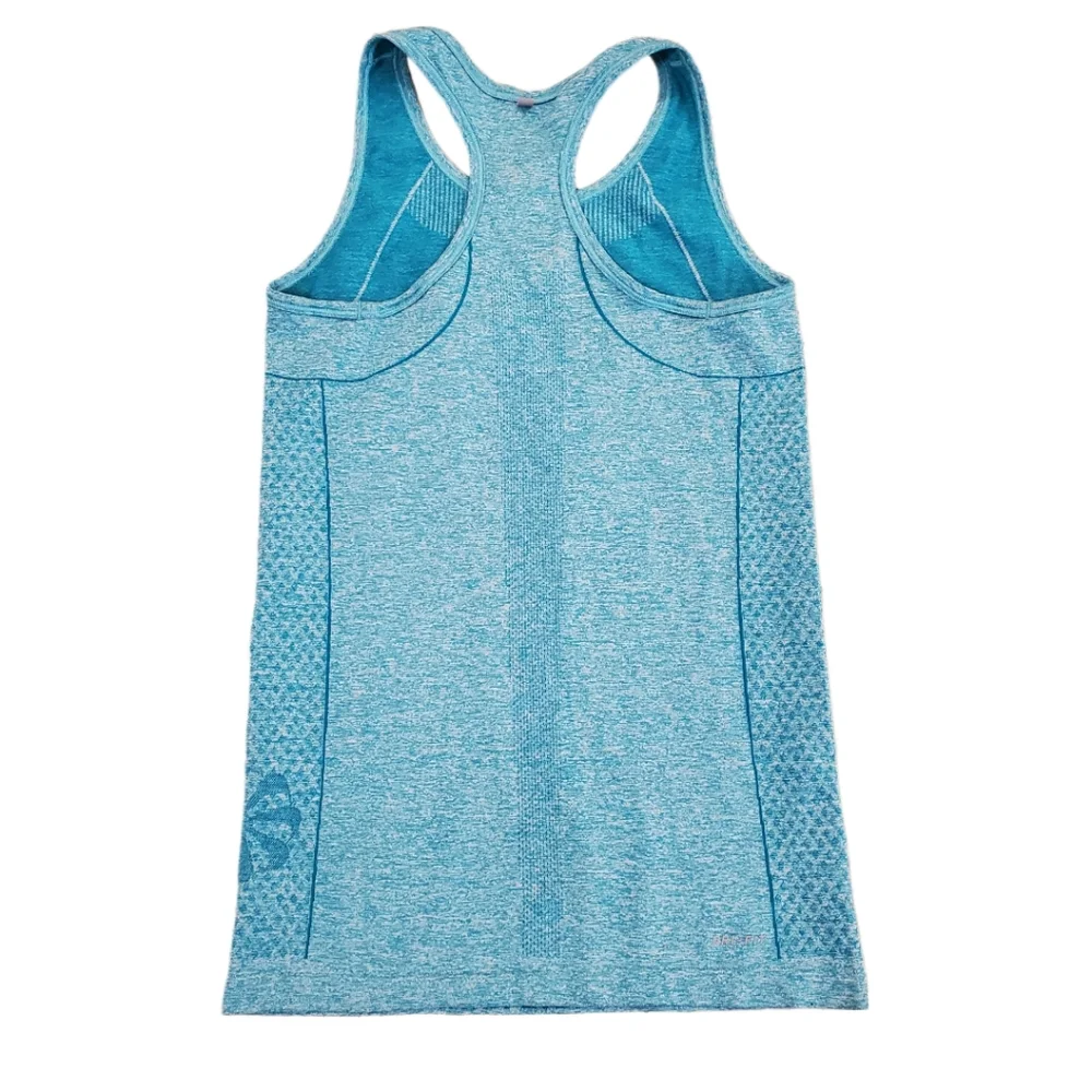 Nike Dri-Fit Women's Teal‎ Seamless Run Workout Racerback Tank Top XS
