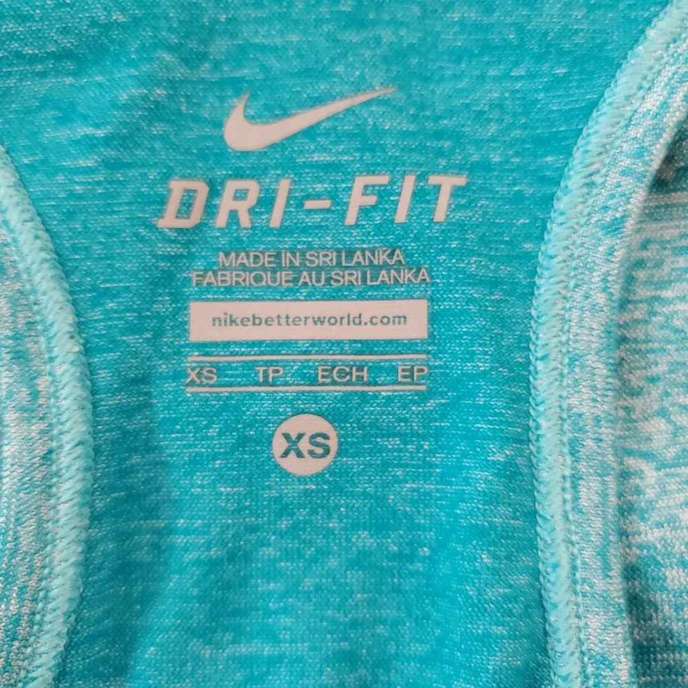 Nike Dri-Fit Women's Teal‎ Seamless Run Workout Racerback Tank Top XS