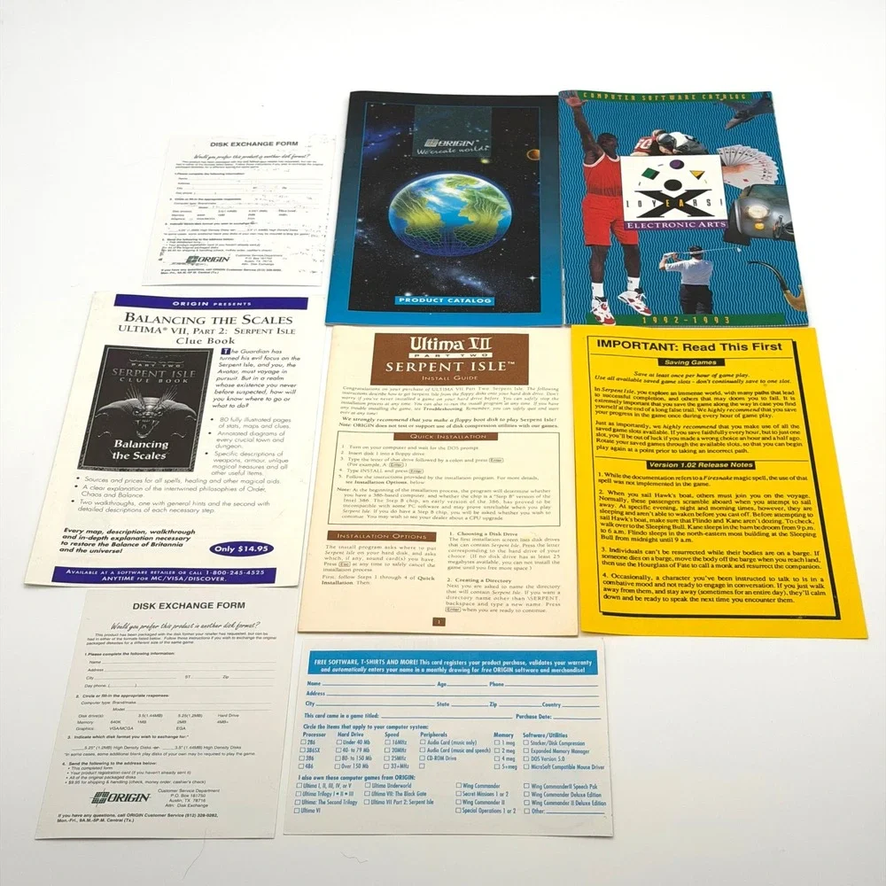 Origin Systems leaflet storage form