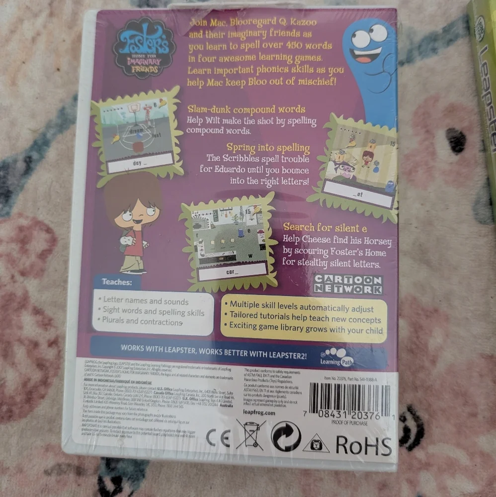 💥3/$24 Set Of‎ 2 Leapster Learning Games