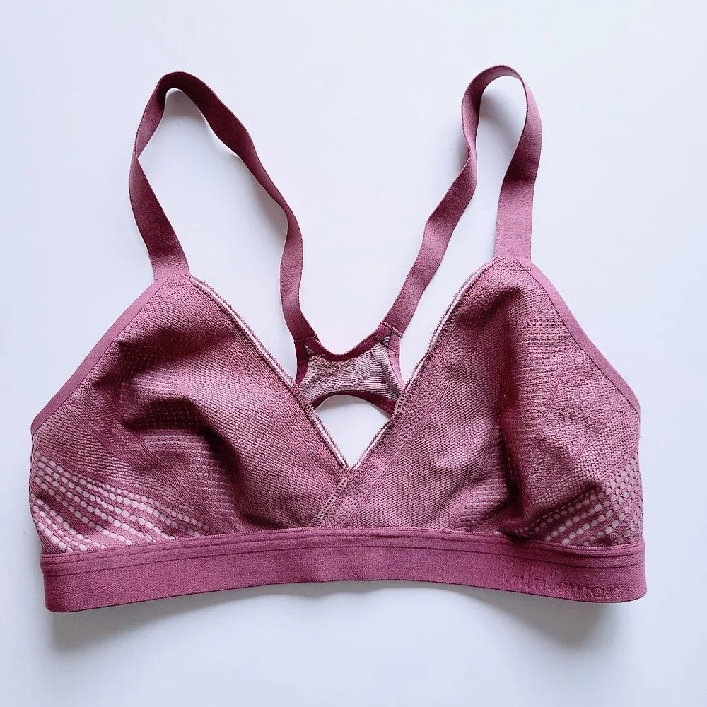 Lululemon Awake to Lace Bra Pink Plumful Purple / Smoky Blush Size 32B - W2AQVS