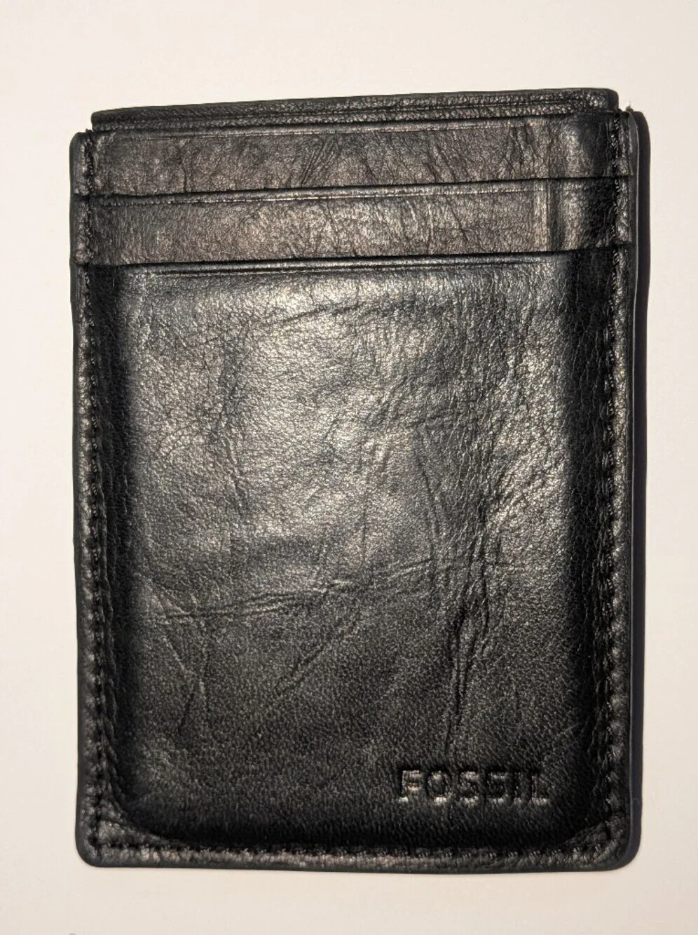 Fossil slim leather