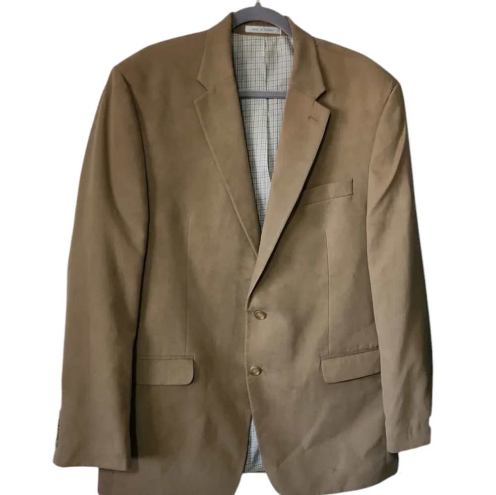Lauren‎ Ralph Lauren Camel Tan Neutral Coat Sports Jacket Men's Size 44L