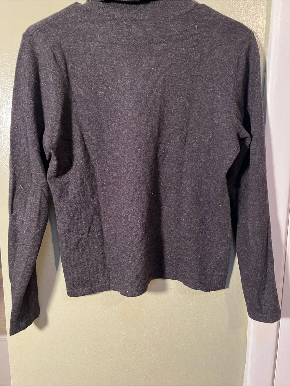 Vintage Lauren Ralph Lauren Turtleneck Sweater Dark Charcoal Gray Long Sleeve