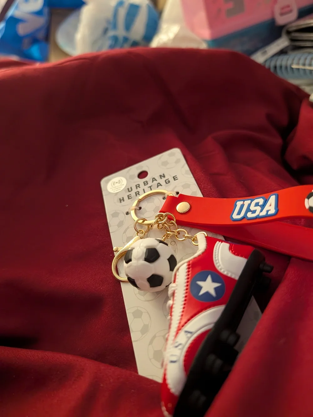 Urban Heritage USA Soccer Futbol ⚽ Cleat, Ball & Wrist Strap FIFA 2026