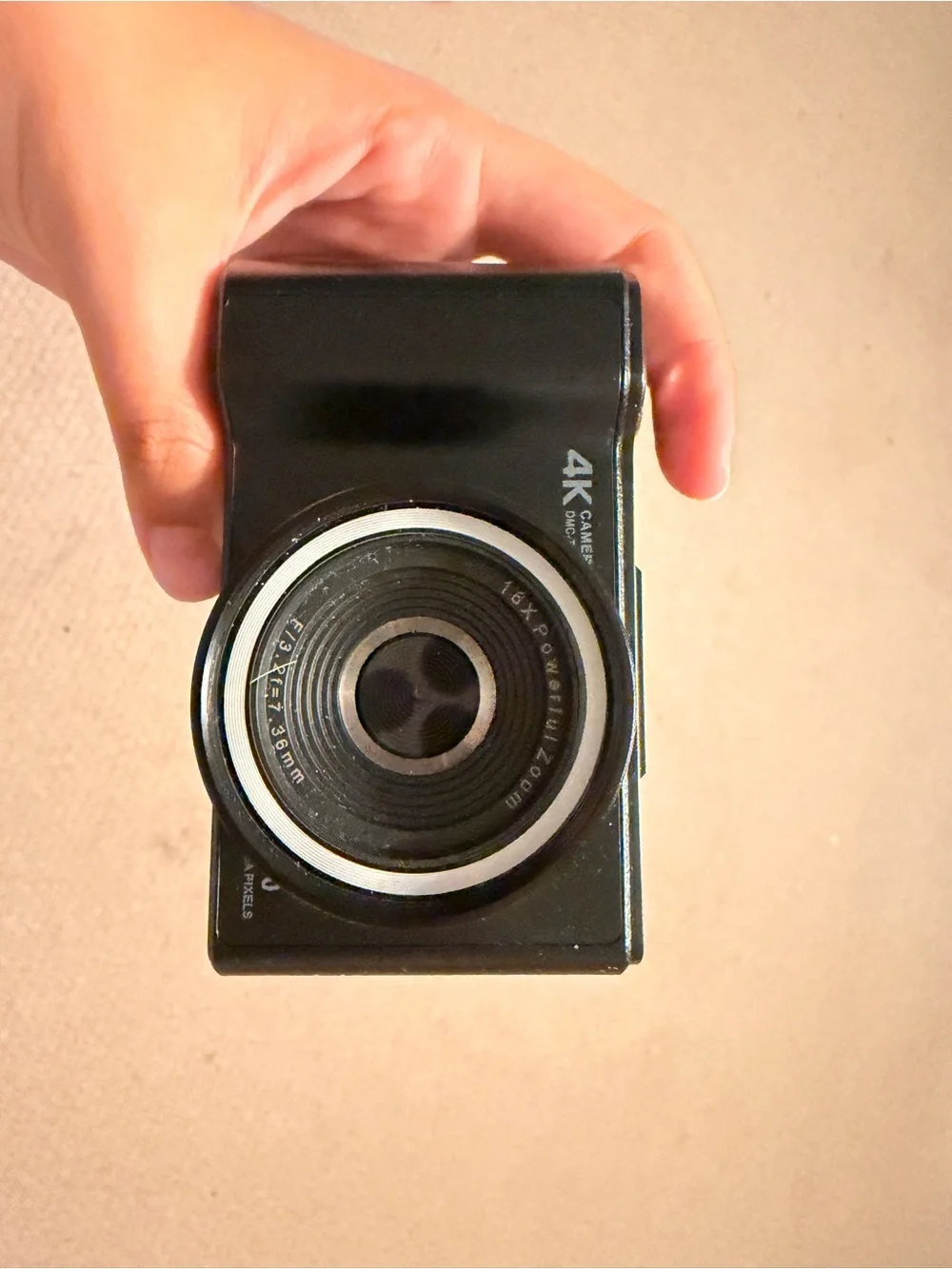 Black 4K Digital Camera - Compact Photo & Video