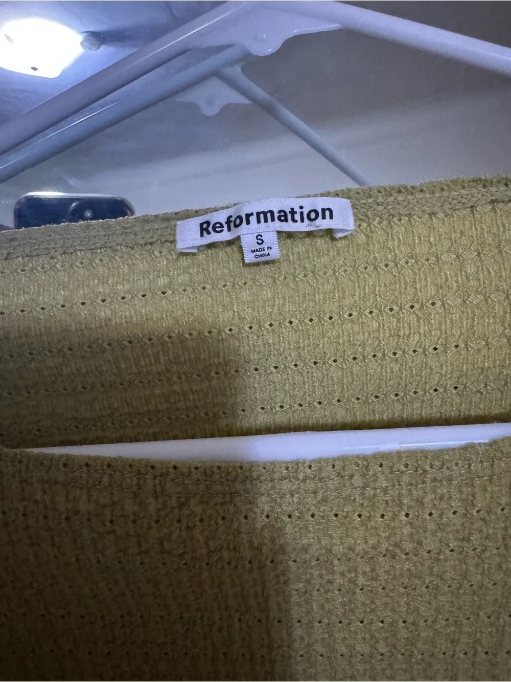 Reformation fabric timeless neckline