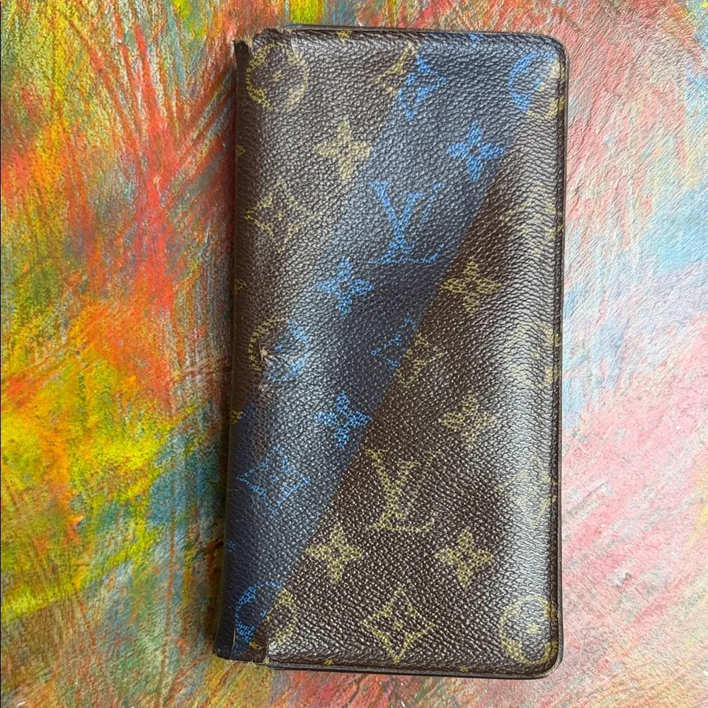 LOUIS VUITTON Monogram V Signature Wallet Long Wallet Vintage Portefeuille LV