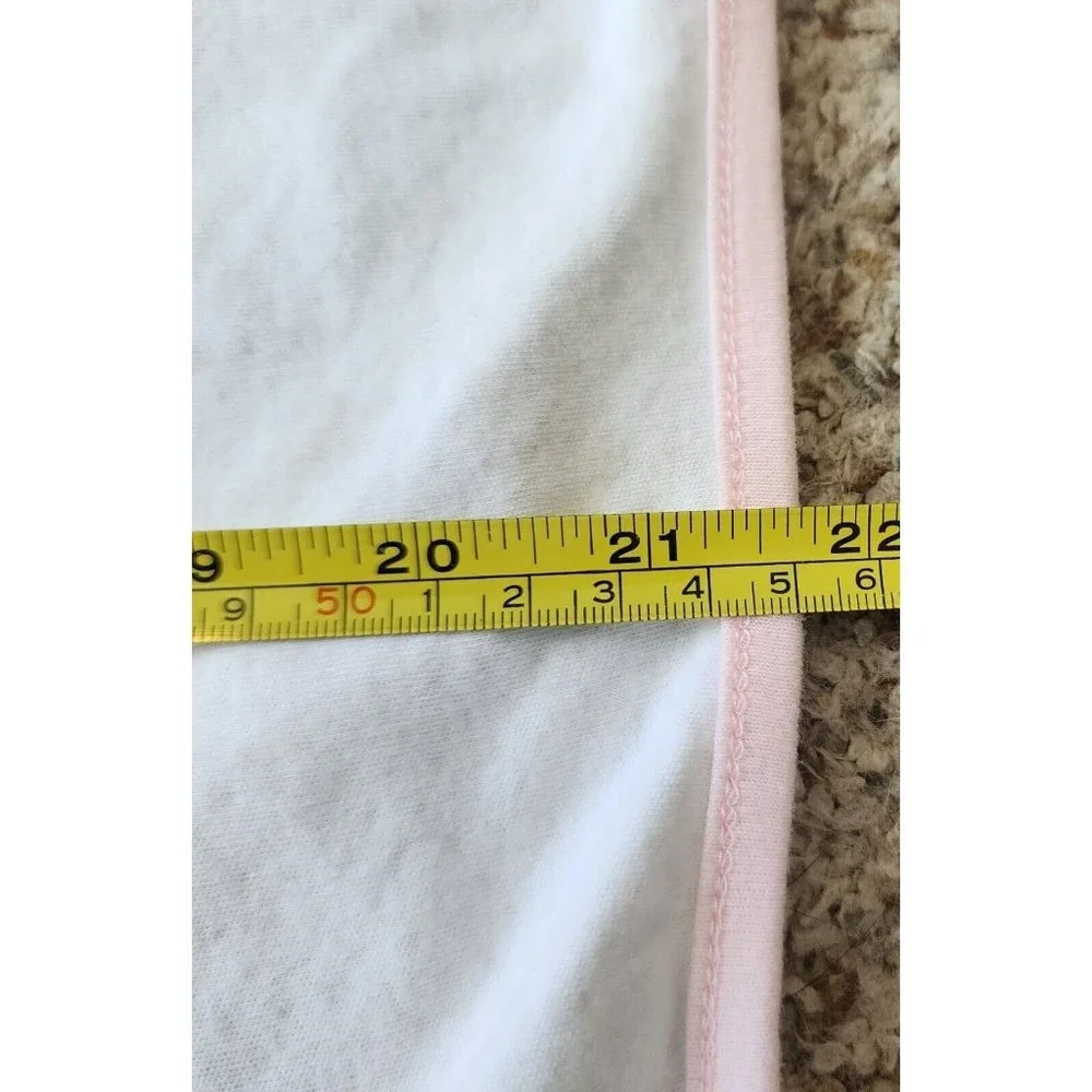 Little Me Thin Baby Girl Blanket White/Pink‎ Polka Dot Flower Embroidery 30