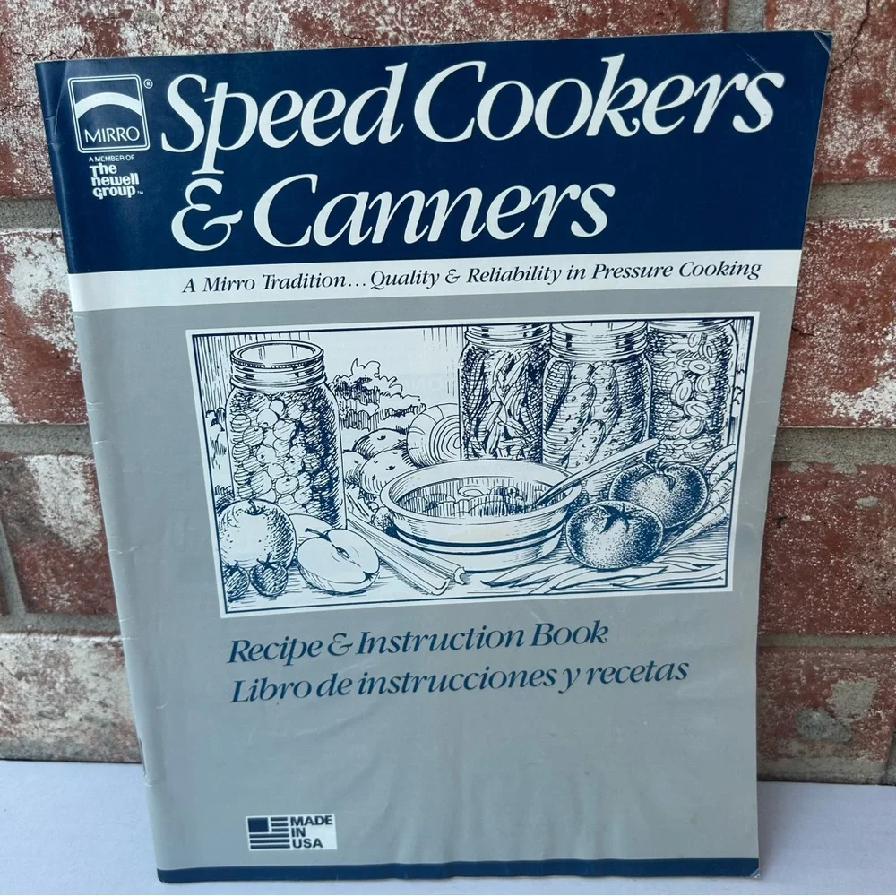3/$12! MIRRO Speed Cookers & Canners Recipe & Instruction Book English & Spanish