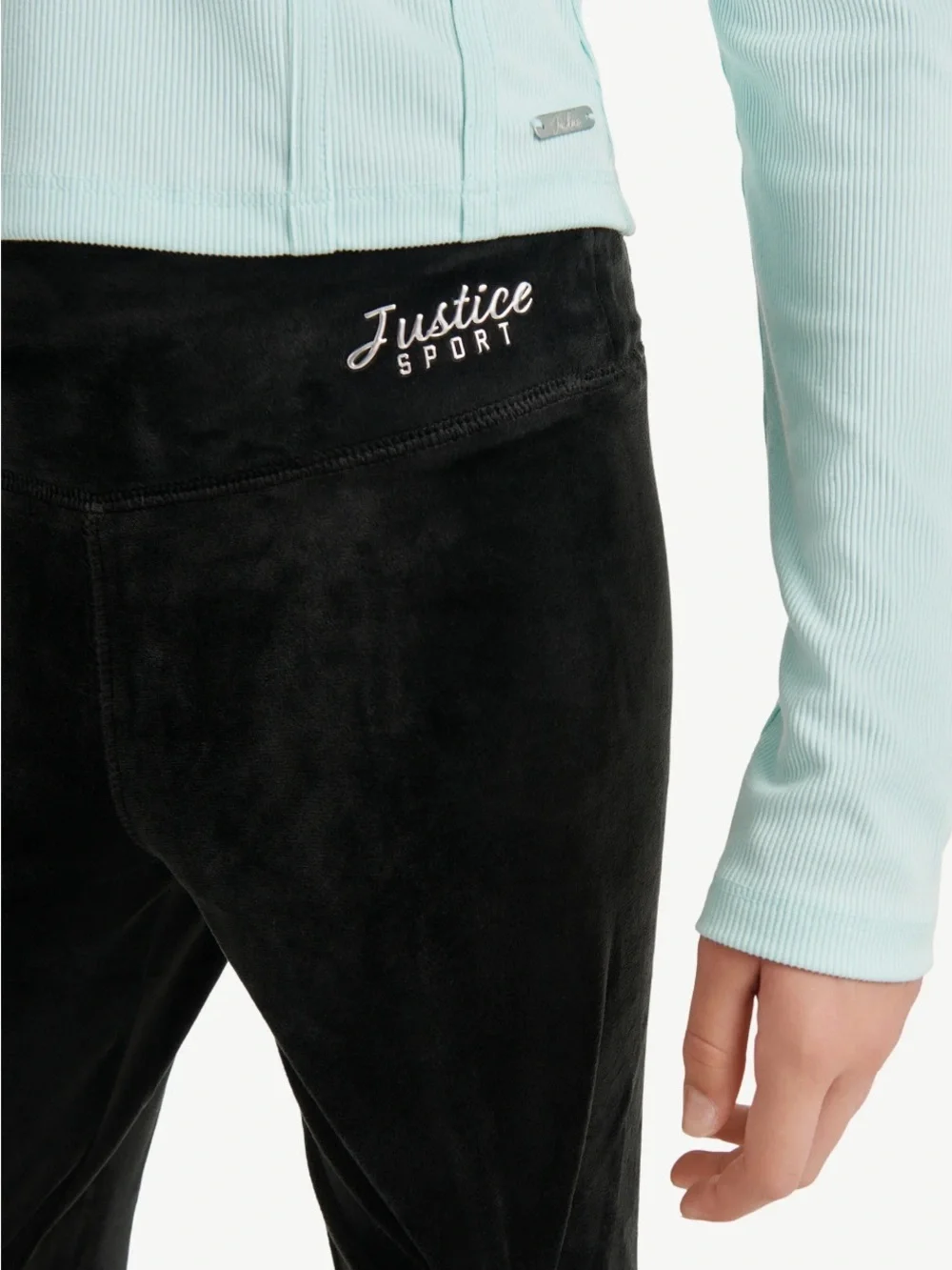 Justice Girls Velvet Legging Size: M NWT