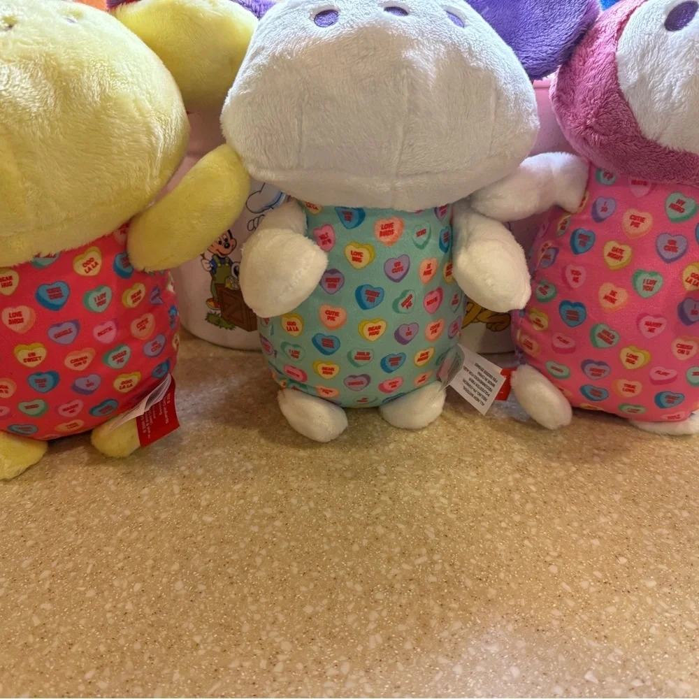 Hello Kitty and Friends Sweethearts Trio Pink, Yellow, White Stuffed Plushies