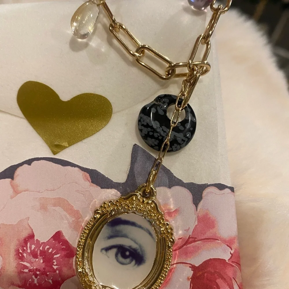 Fornasetti inspired luxury gold
