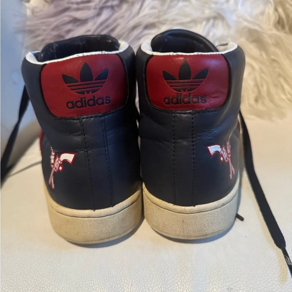 Adidas Black and Red Sneakers