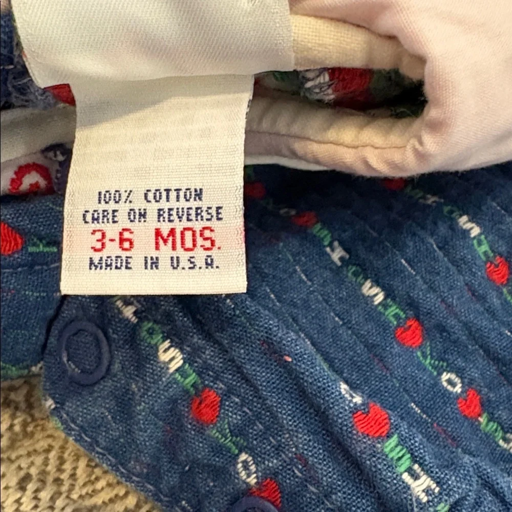 Vintage denim Oshkosh romper size 3-6 mths