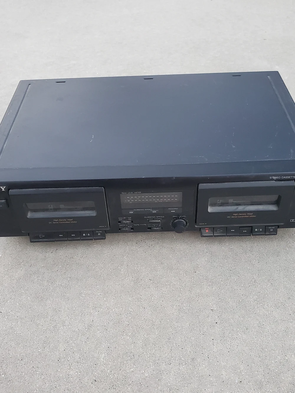 Vintage Sony Stereo Cassette Deck TC-WE305 Dual UNTESTED For Parts Only Used