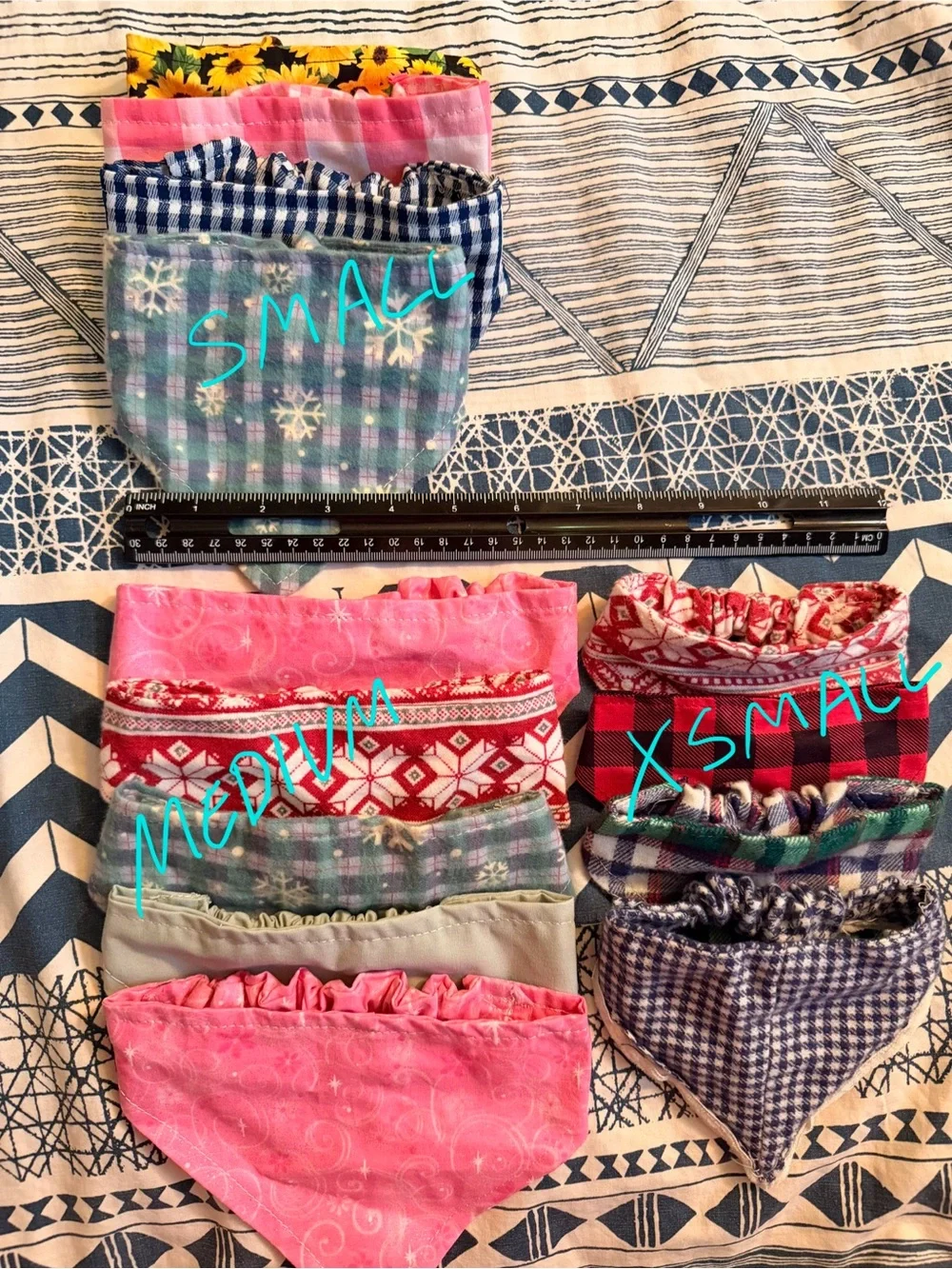 Pet bandanas handmade