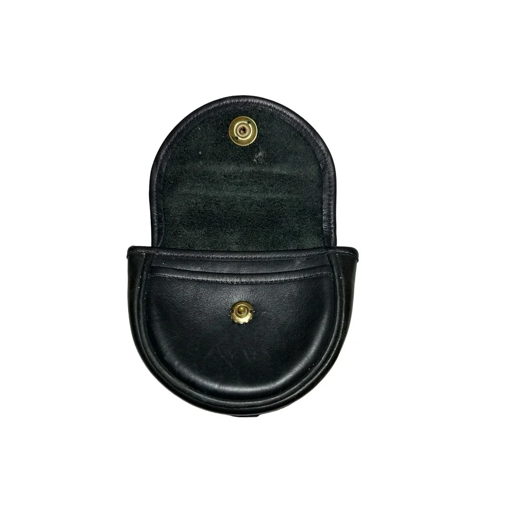 Vintage Coach Black Leather Crossbody Bag Pouch No Strap 0567-112 Rare