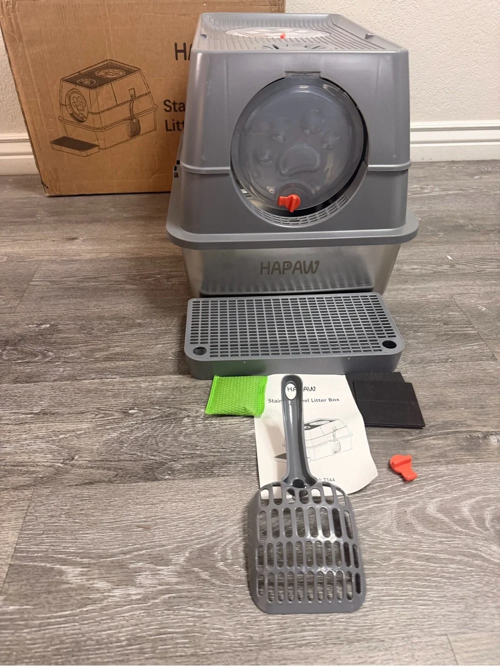 Enclosed Stainless Steel litter Box