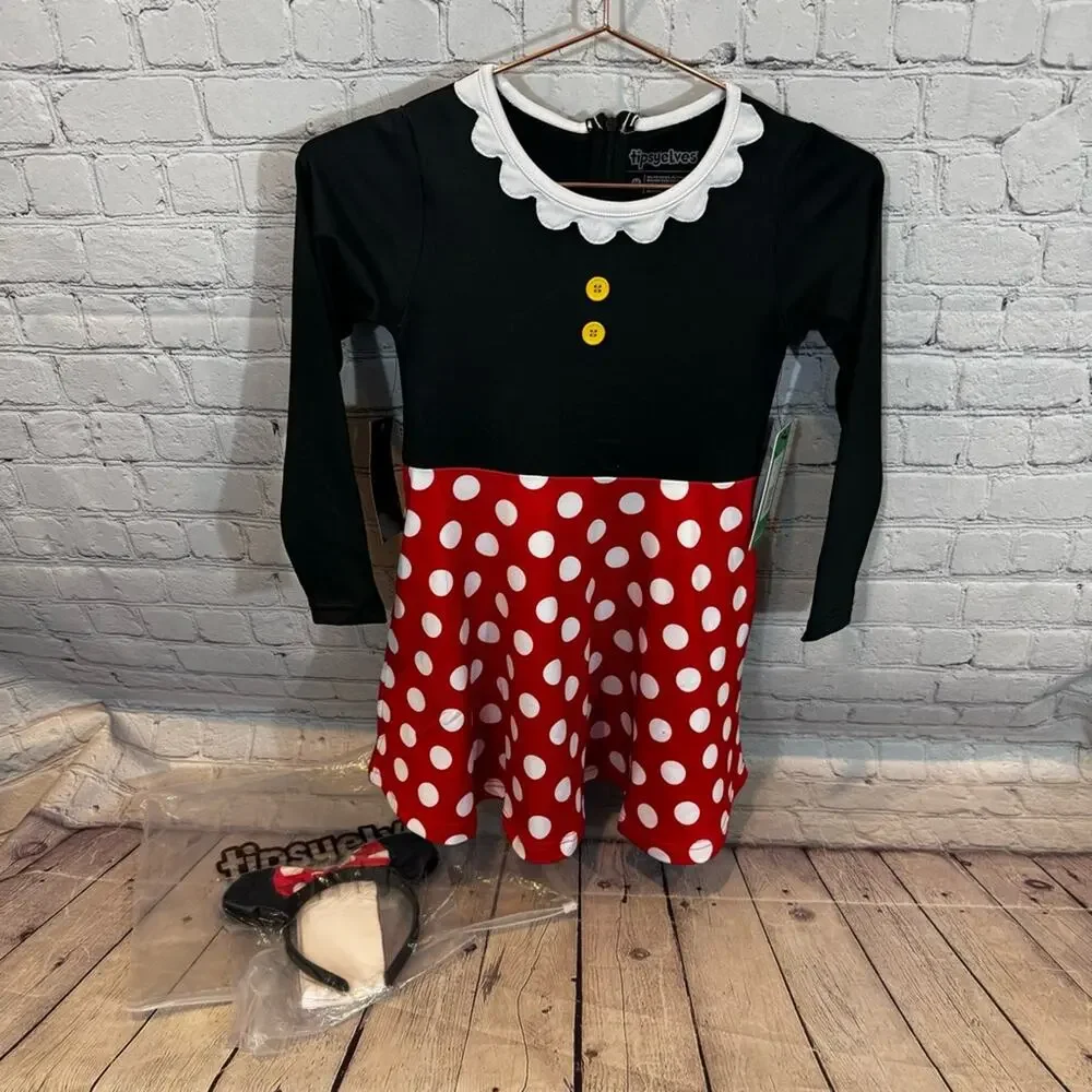 Tipsy Elves Minnie Mouse Inspired Girl's Halloween Costume