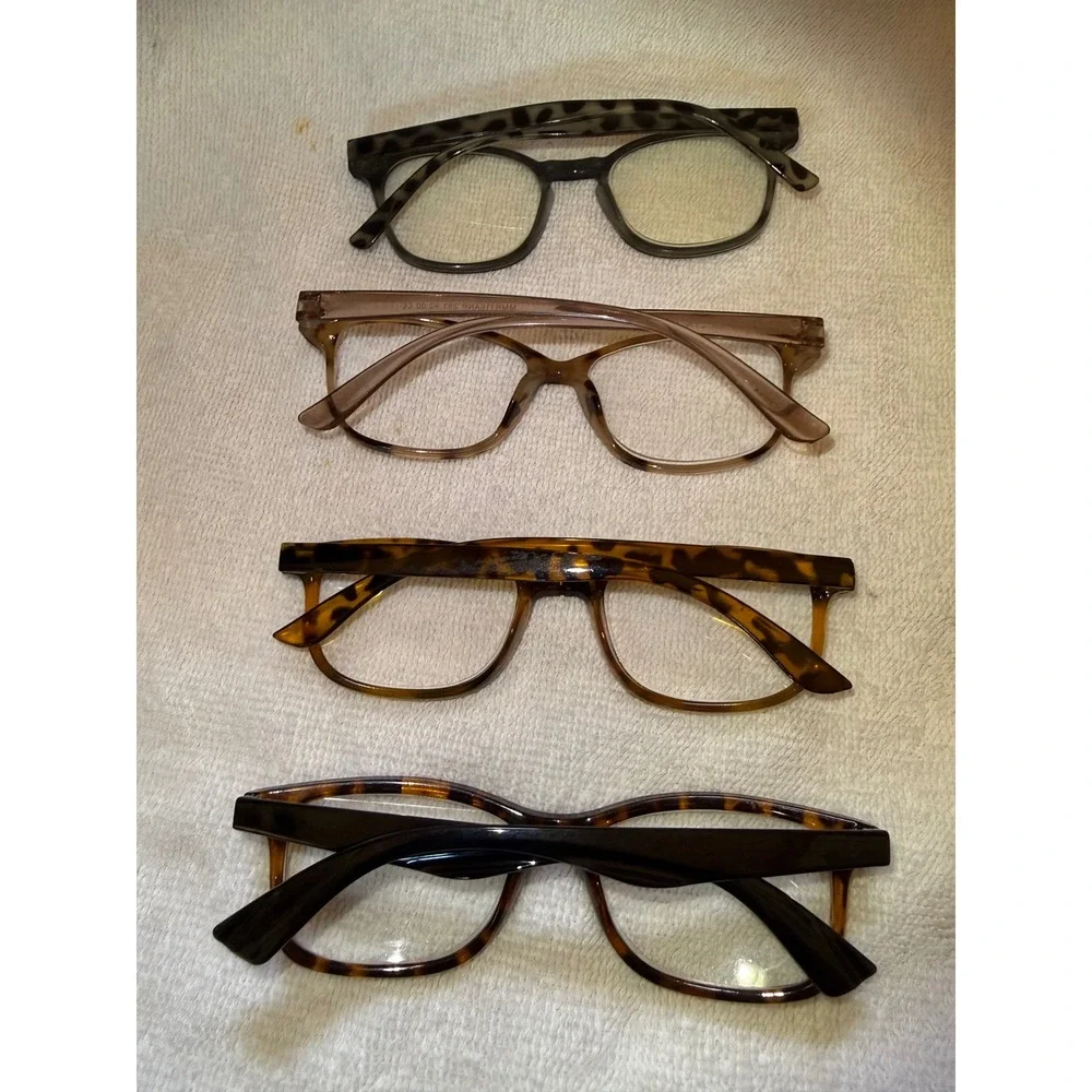 Foster Grant & Other Reading Glasses‎ Women Mixed Lot 8 Pairs Tortoise +2.00