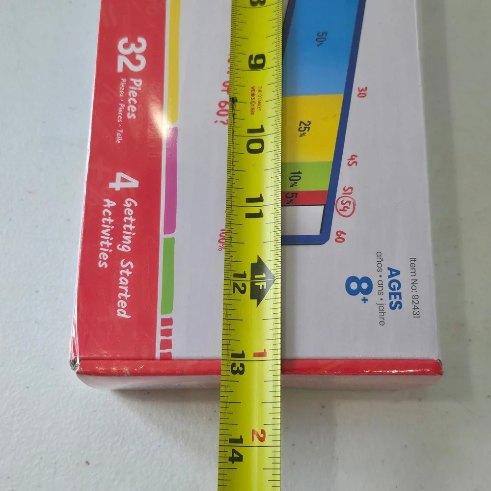 Hand2Mind Magnetic Percent Bar Math Learning Manipulative 32 Piece Ages 8+ 92431