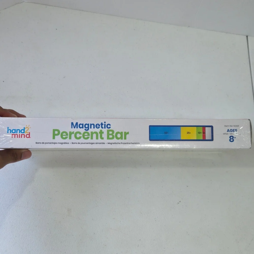 Hand2Mind Magnetic Percent Bar Math Learning Manipulative 32 Piece Ages 8+ 92431