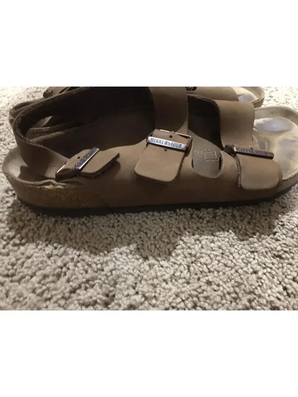 Birkenstock’s EU 42 Milano Brown US Ladies 11 Mens 9 Regular Fit sandals shoes