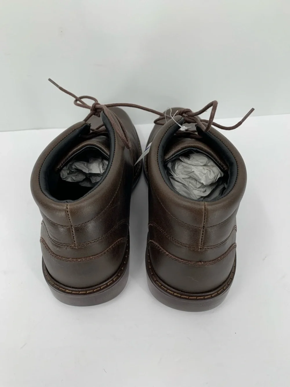 Drew Bronx Chukka ankle boots shoe dark brown leather new 9 EXTRA WIDE EEEE 4E