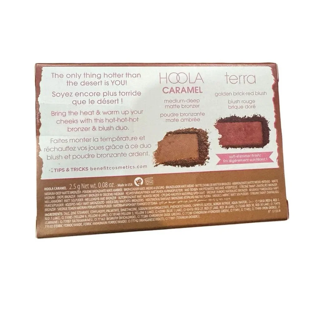Benefit Hoola Desert Retreat Bronzer Blush Duo Hoola Caramel Terra New In Box