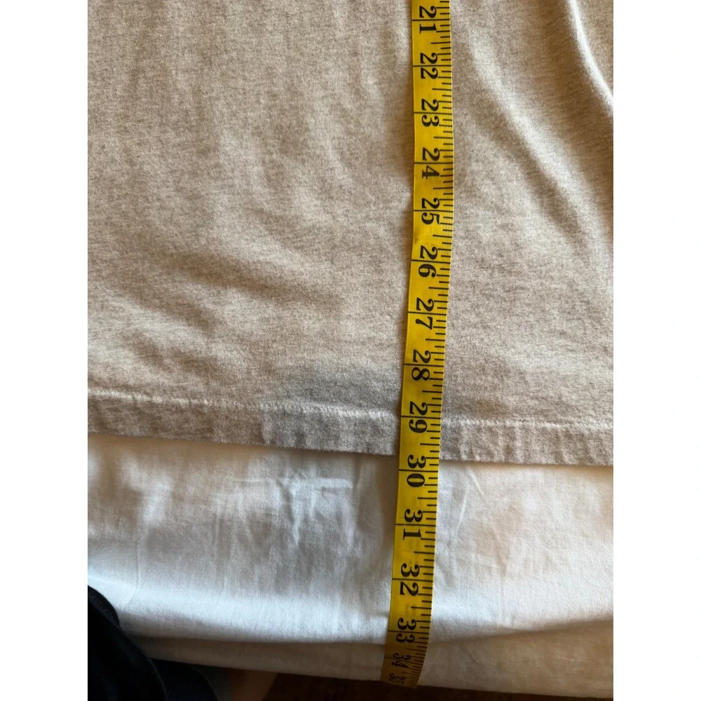 Polo Ralph Lauren Mens XL Classic Fit V-Neck T-Shirt Heather Tan Beige Cotton