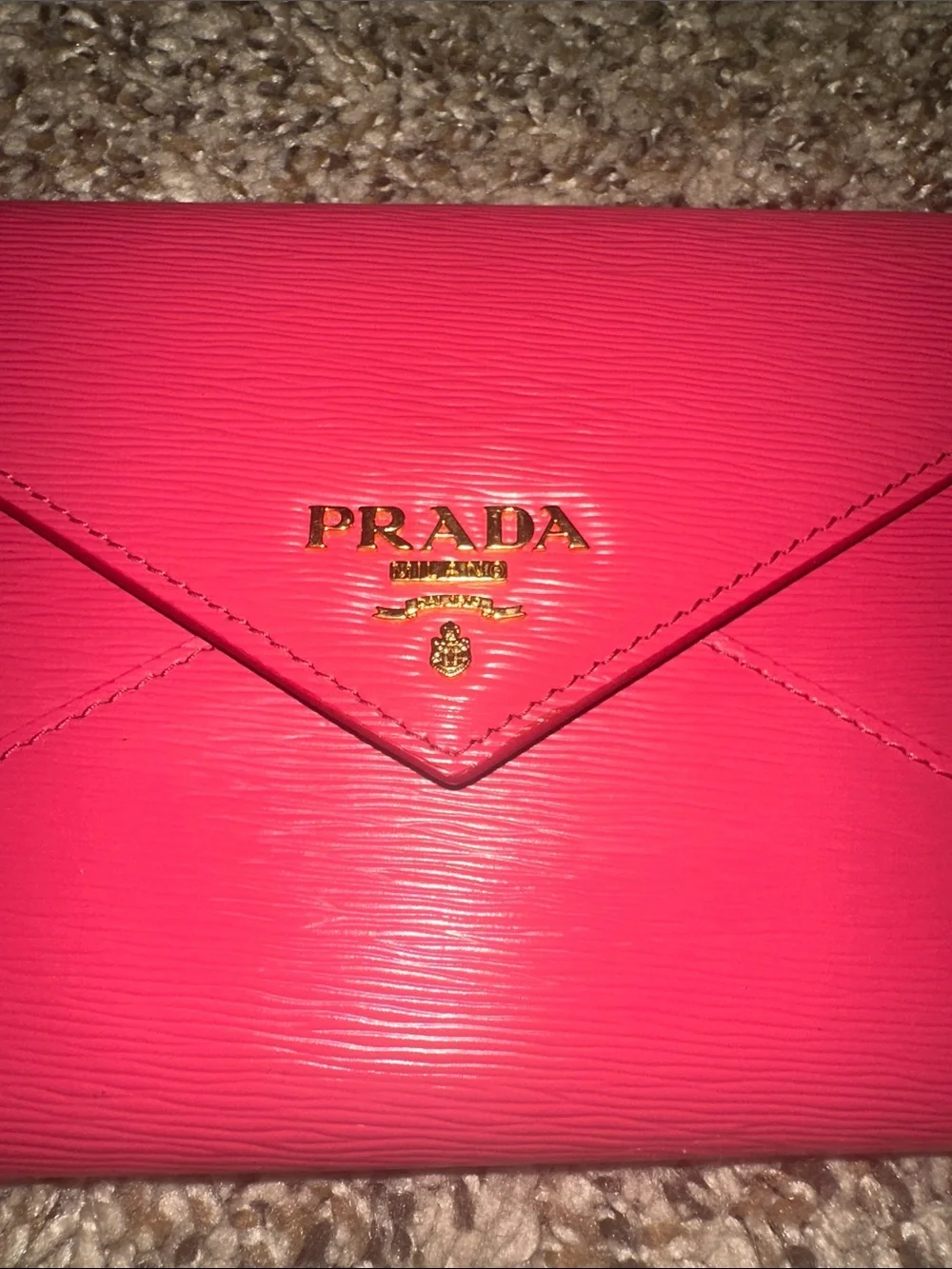 Prada sleek envelope