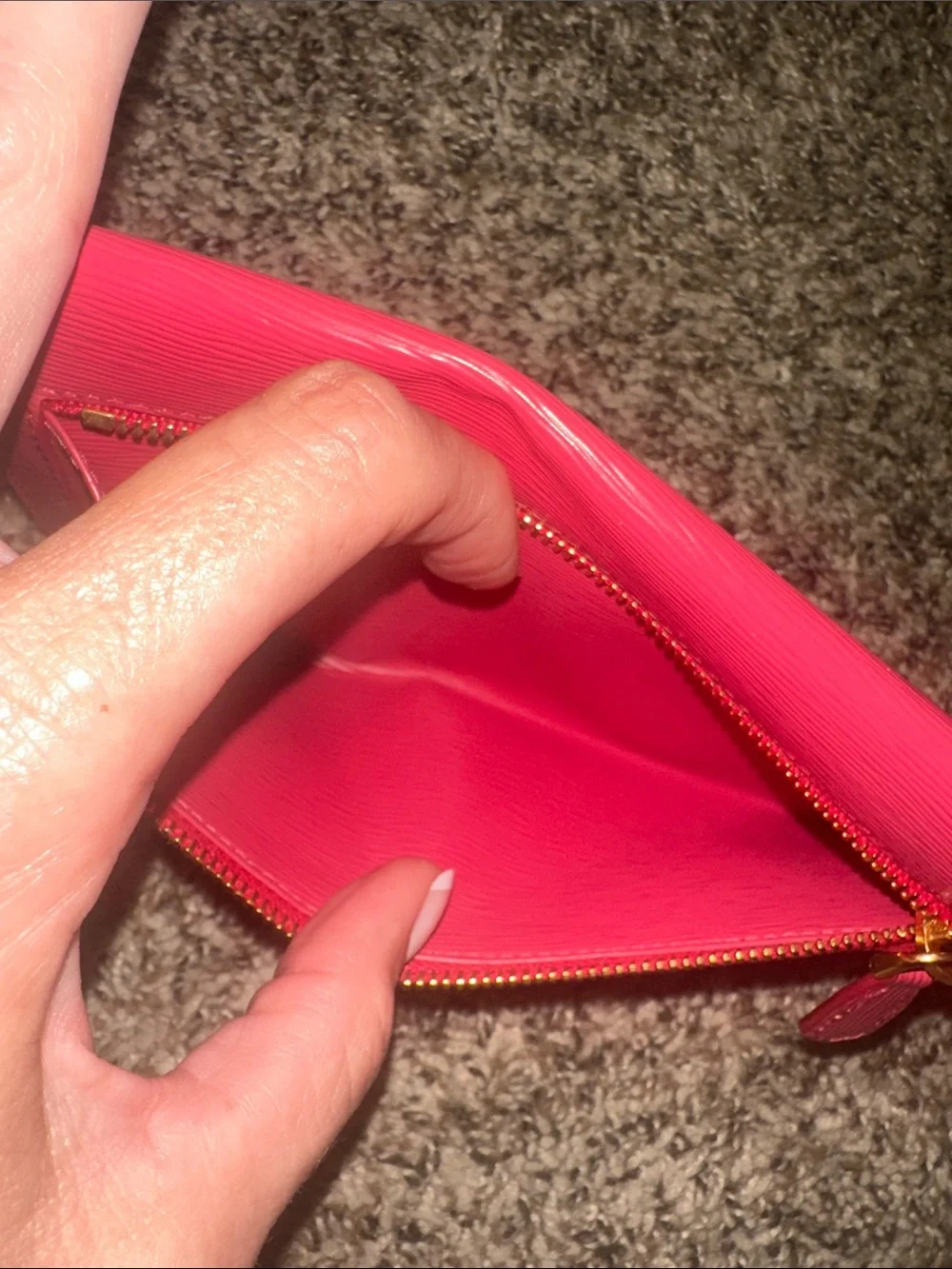 Prada sleek envelope