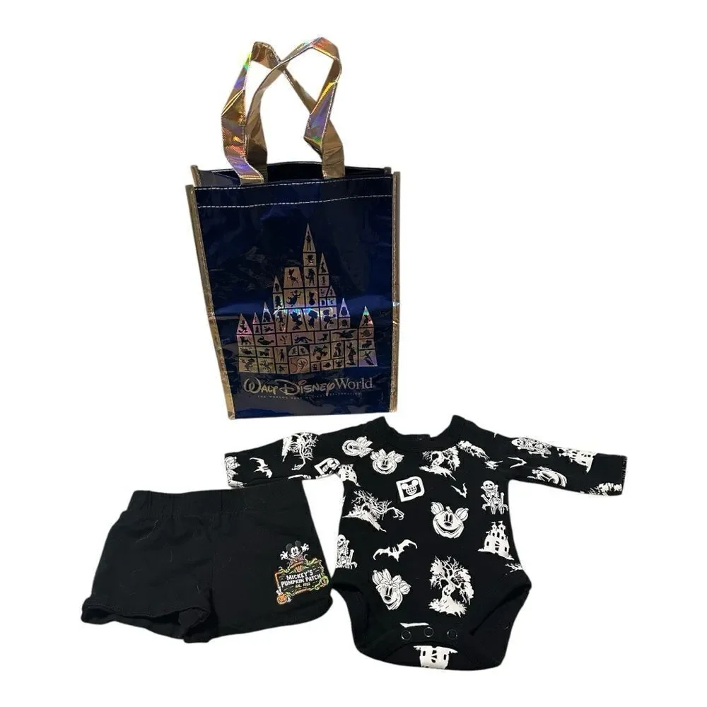 Disney World Halloween Baby Outfit with Disney tote Gift Bag