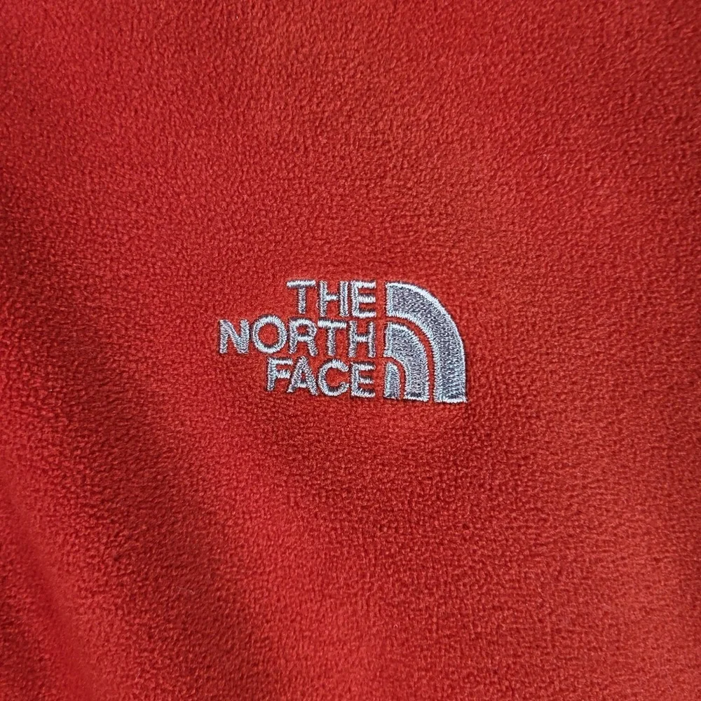 The North Face‎ Mens L Fleece Pullover Red Glacier TKA 100 1/4 Zip