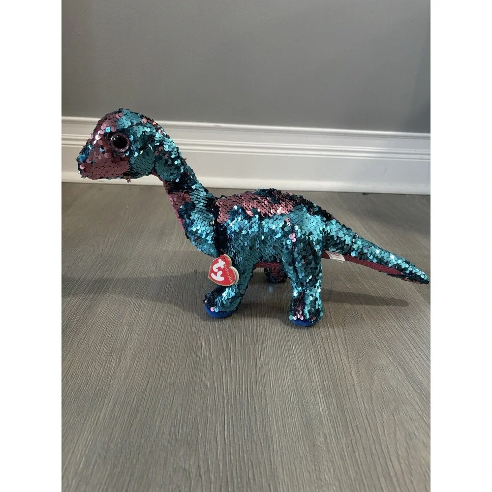 TREMOR DINOSAUR TY FLIPPABLES SEQUIN Space X‎ NASA Launch 17 in. Plush toy