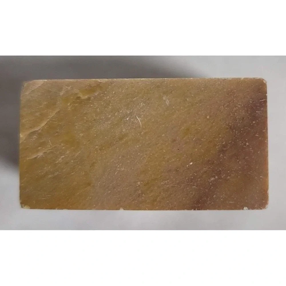 Small Brown Soap Stone Trinket Box Floral Inlay‎ Rectangle Lidded Made In India