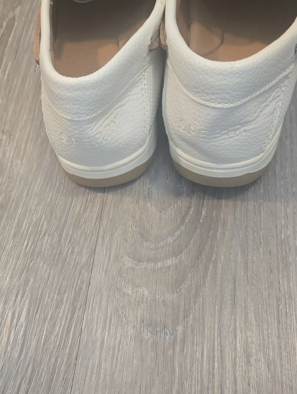 Sperry style slip tan