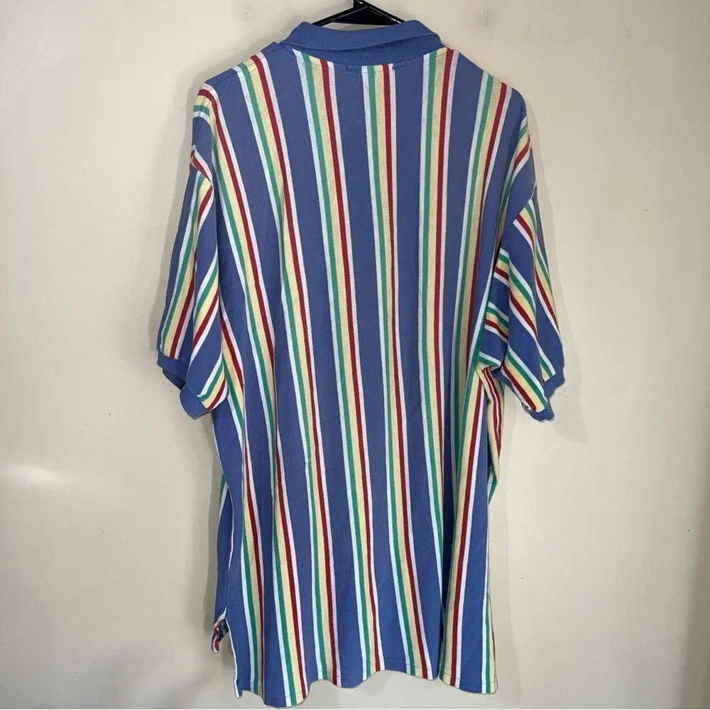 Polo Ralph Lauren Men’s Colorful Vertical Stripe Shirt XL blue