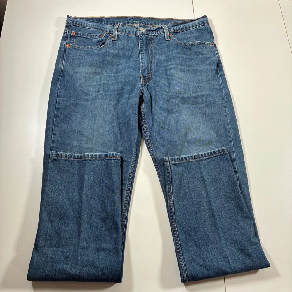 Levi's 511 Slim Fit Jeans 36x32 Blue Medium Wash Denim Stretch Pants