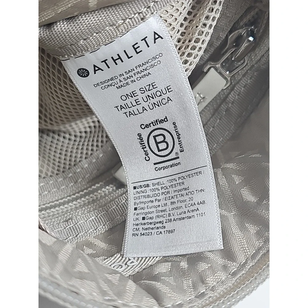 Athleta Bags‎ Womens All About Water Repellent Crossbody Bag Purse Hobo, Beige