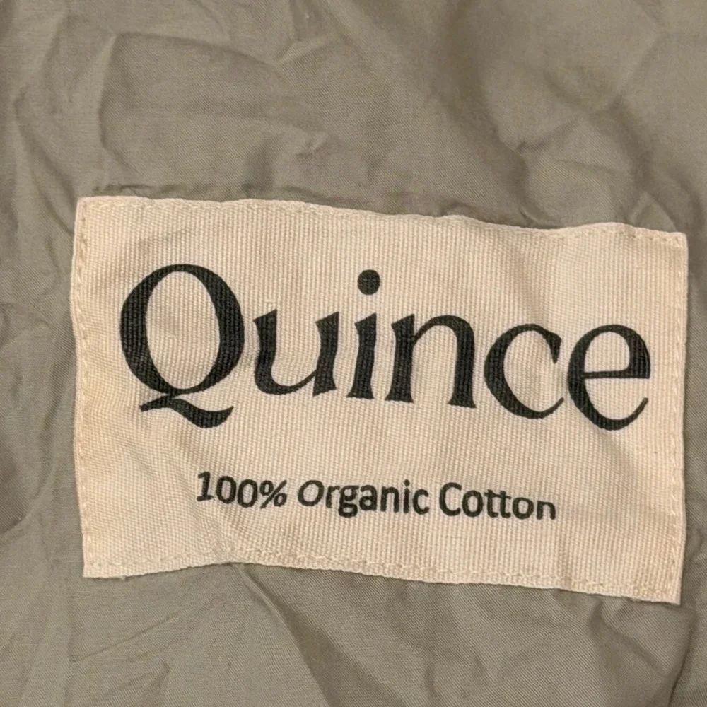 Quince Organic Cotton Drawstring Storage Dust Bag Sage Green Travel O